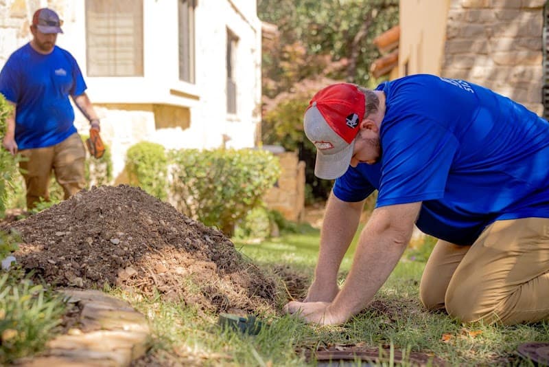 Plumbing team on residential job site