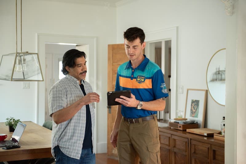 Plumbing team on residential job site