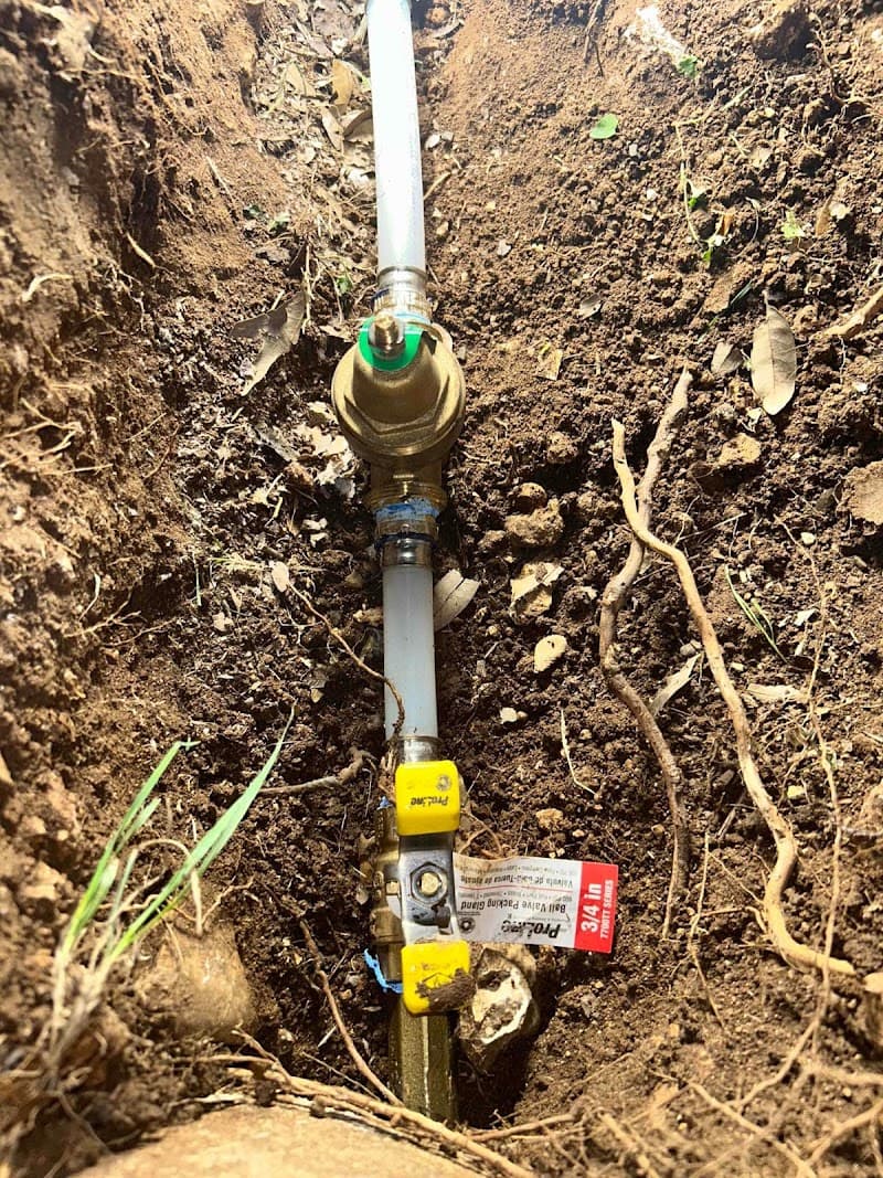 Plumbing team on residential job site