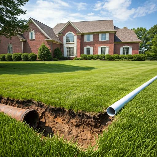 Cast iron pipe replacement specialist replacing old deteriorated pipes under Austin home