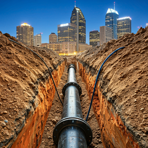 Waco pipe repair company fixing cast iron pipes in a residential home.